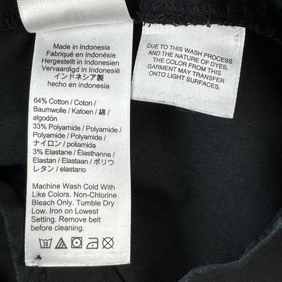 J.Crew Black Cotton Poplin Tapered Paper-bag High Waist Crop Ankle Pants Size 4 - Picture 10 of 15